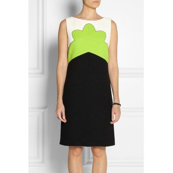 Carven Color Block Tweed Sheath Dress - Picture 1 of 8